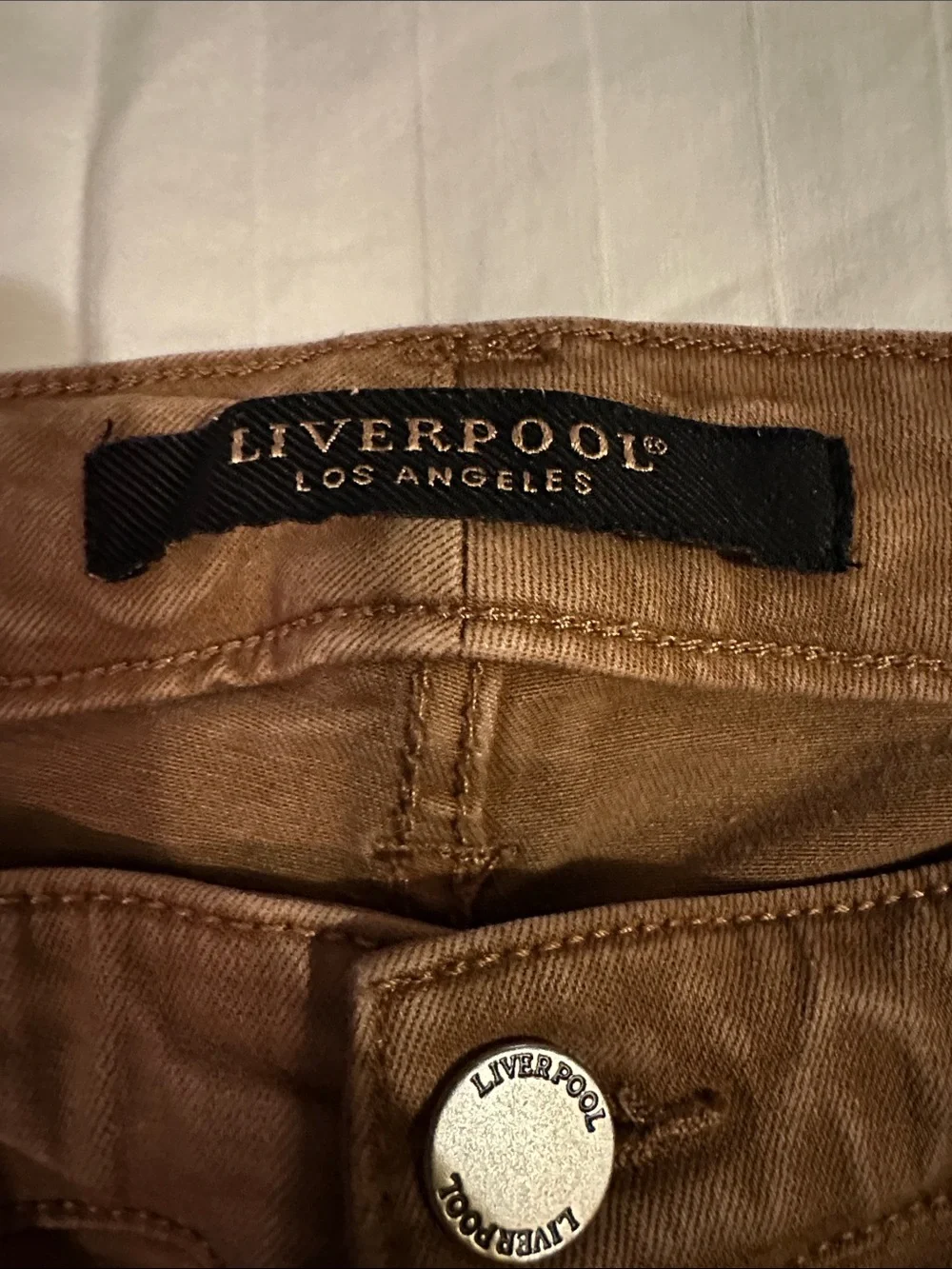 Liverpool High-Rise Ankle Skinny Jeans in Brown - Picture 2 of 9